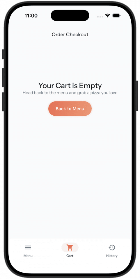 iPhone: Pizza-Konfigurator