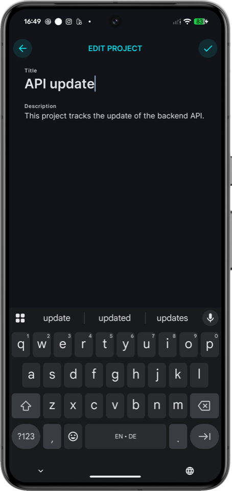 Text bearbeiten